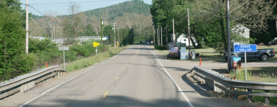 Route 46 bridge spanning Dodge Hollow