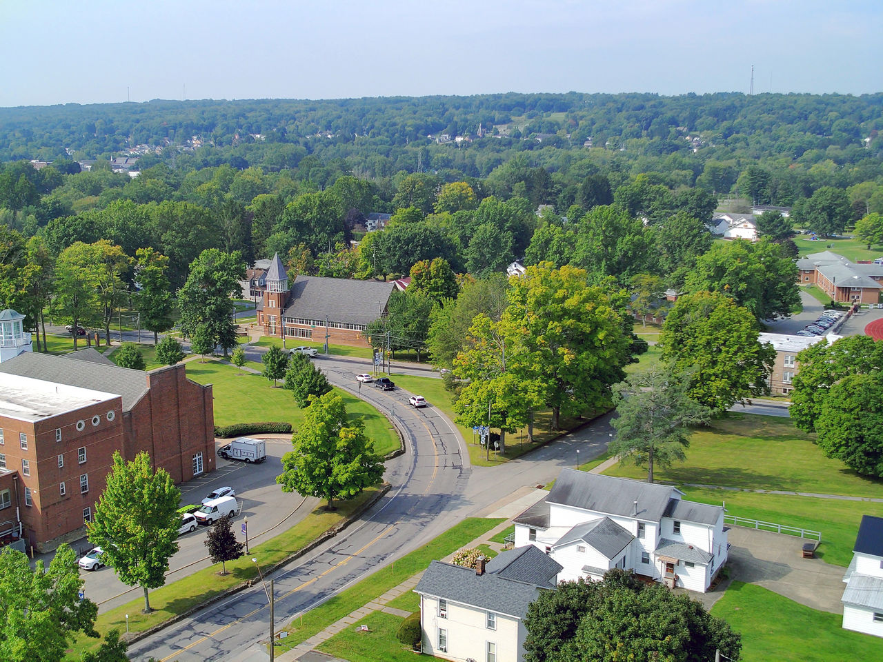 Mercer Co Routes 18 and 58 project aerial view photo