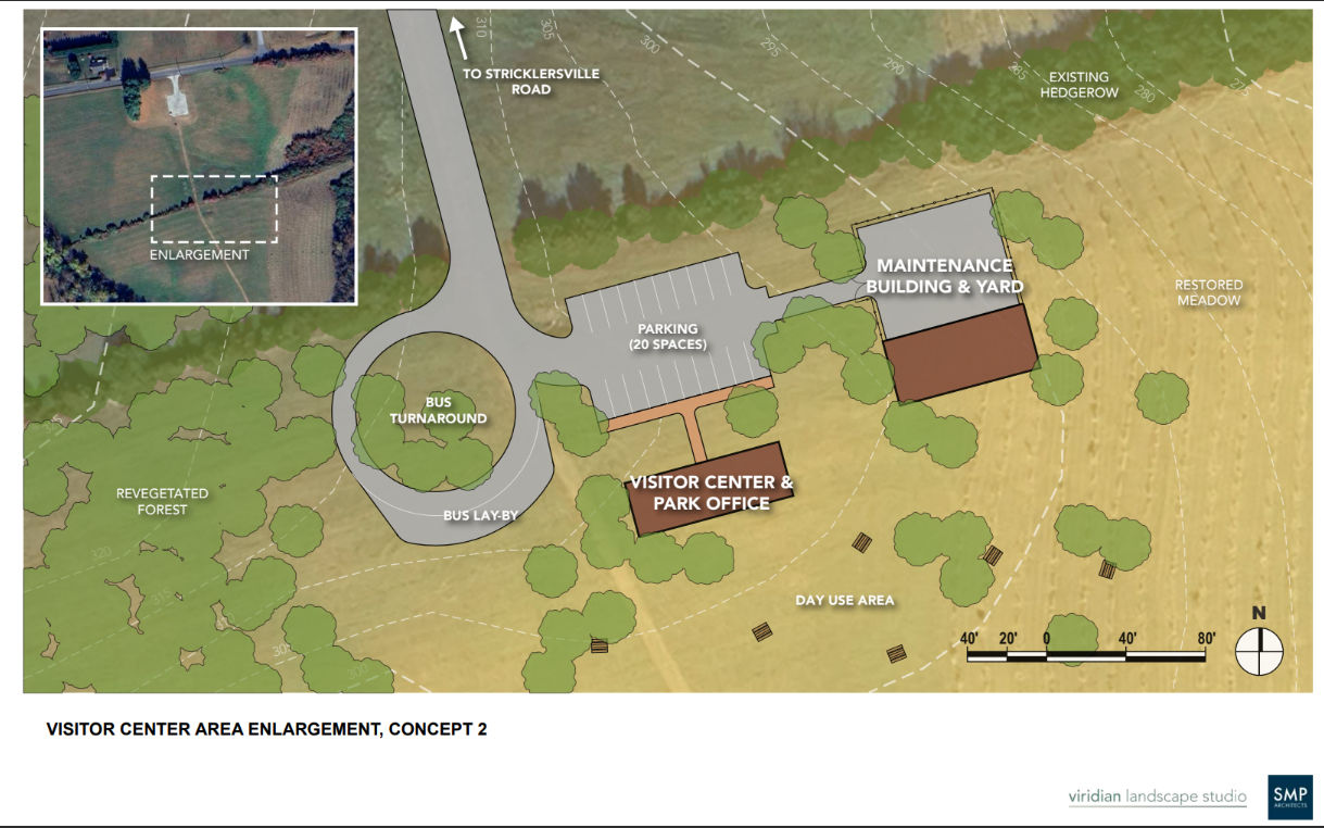 Proposed Concept 2 for the Big Elk Creek State Park day use area
