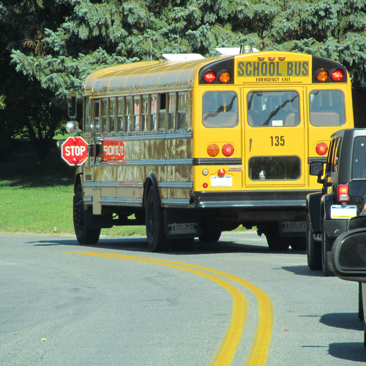 School bus - square