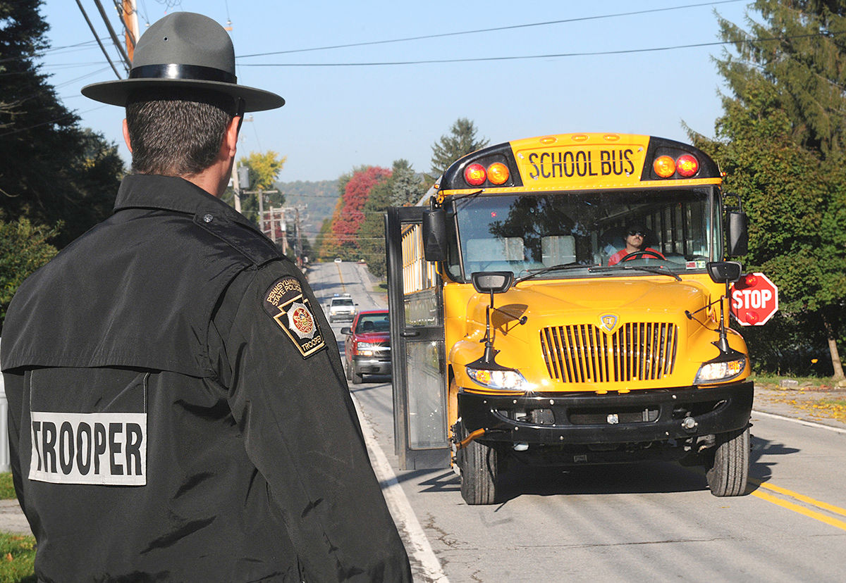 Bus and trooper- square