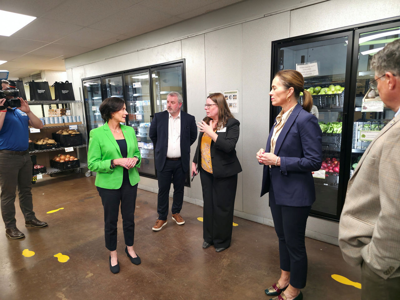 Pennsylvania Department of Human Services Secretary Dr. Val Arkoosh, State Representative Bridget Kosierowski tour the Geisinger Fresh Food Farmacy in Scranton