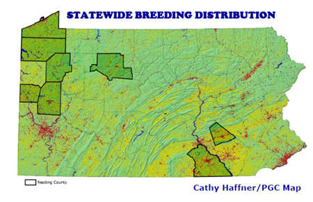 sedge wren map