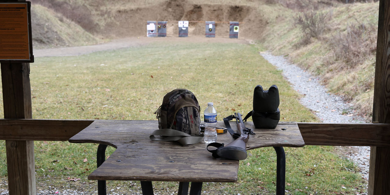 shooting range bench