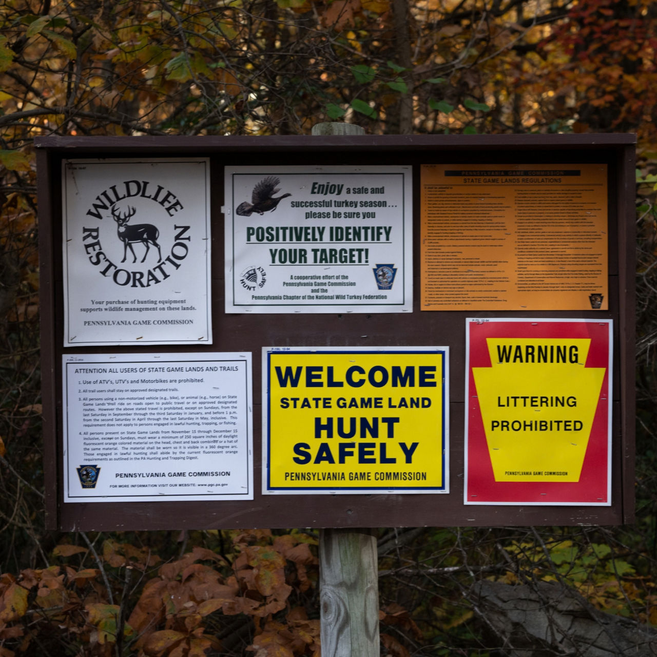 Hunting Guideline Signage