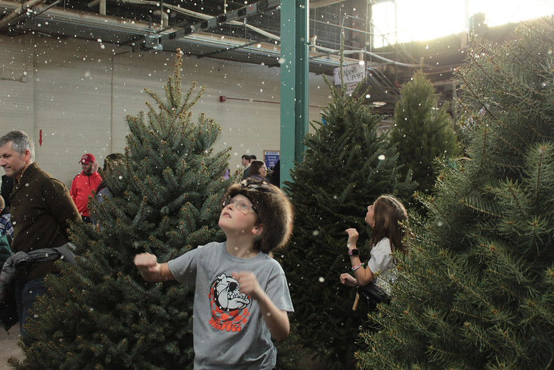 Snow machine for christmas trees