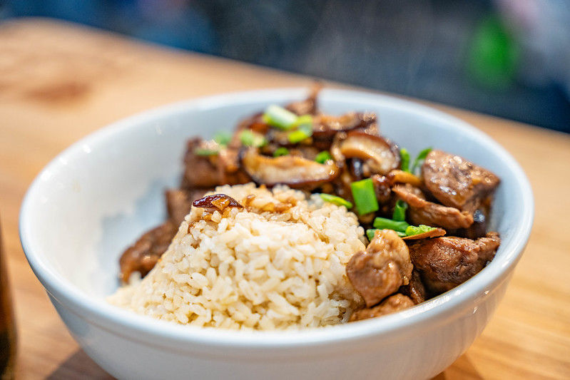 soy sauce-braised boneless pork butt with shiitake mushrooms