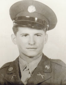 Portrait of Private First Class Foster Joseph Sayers 