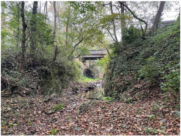 Charming Forge Road over Mill Race Bridge