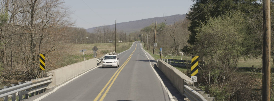 Photo of a bridge spanning Jack's Creek in Decatur Township, Mifflin County