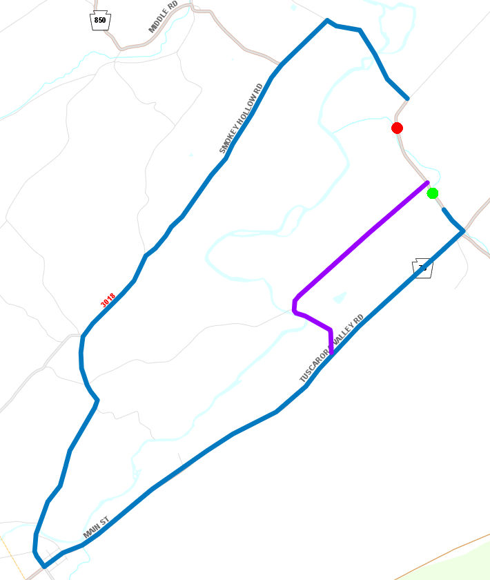Route 850 Detour