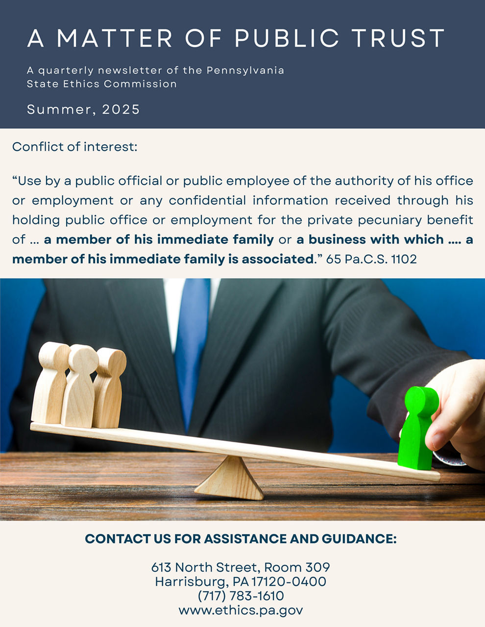 Summer 2025 Newsletter Page 1