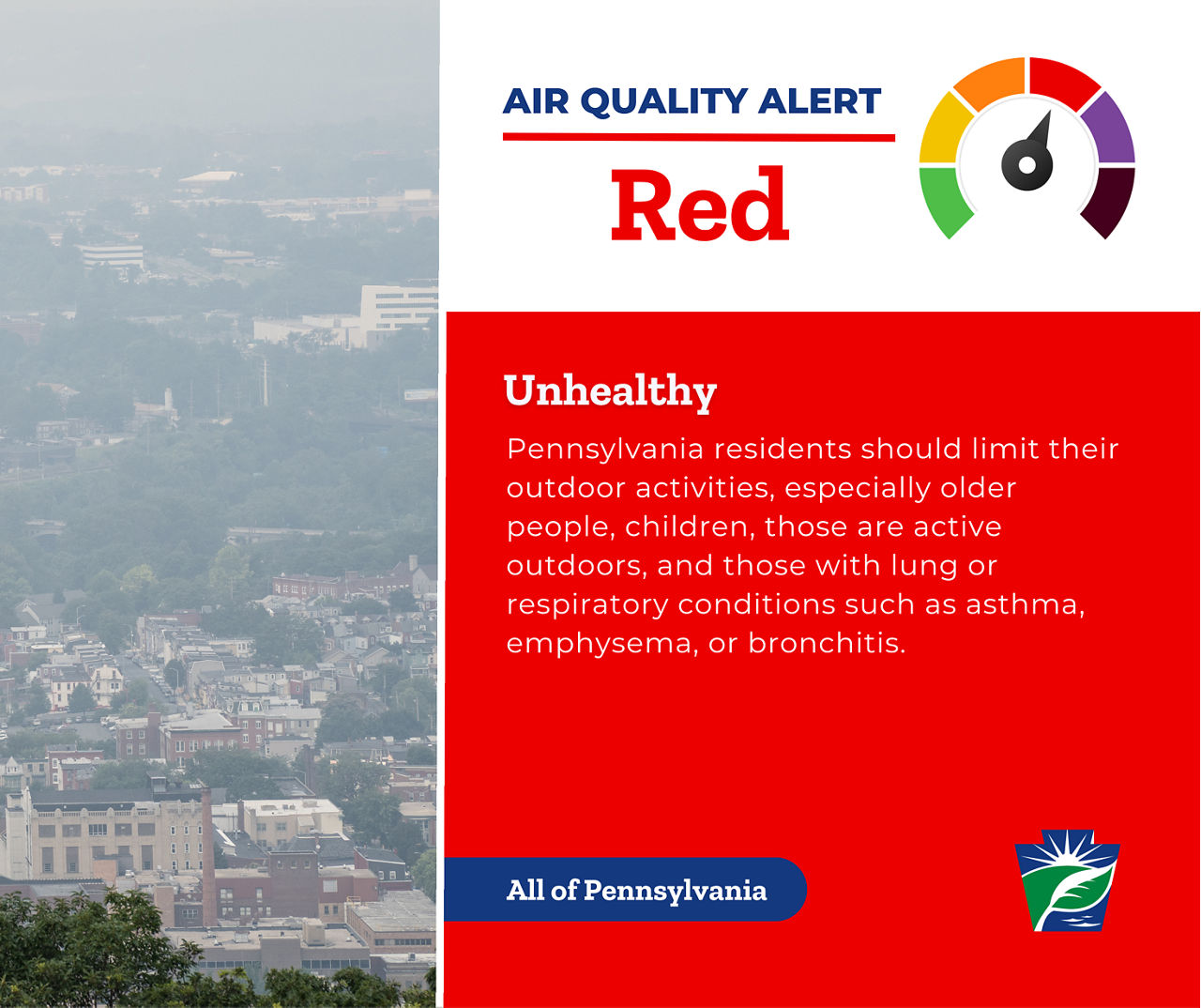 Air Quality Alert - Red