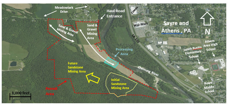 Summary map of major project elements.