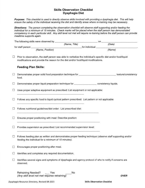 Skills Observation Checklist thumb