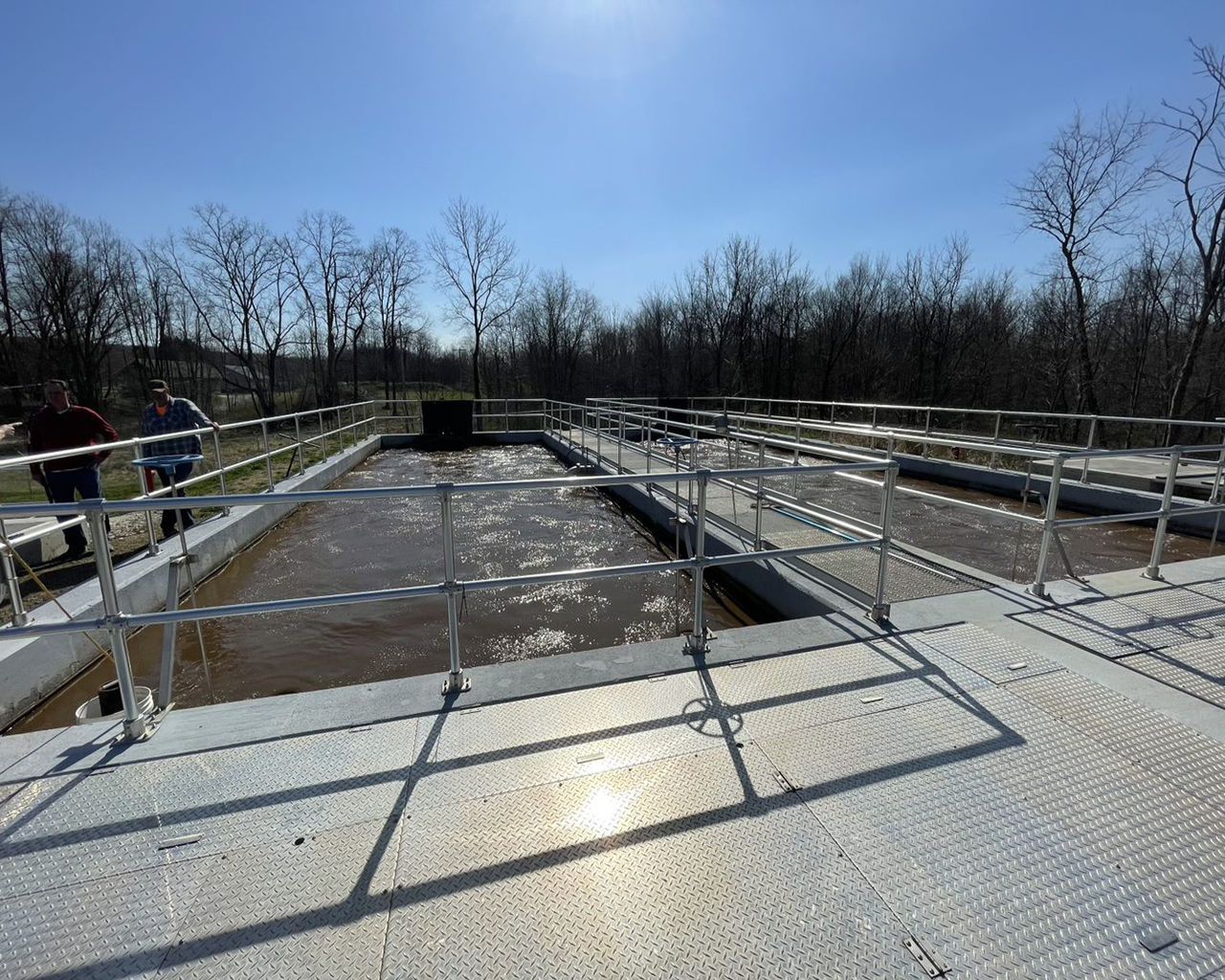 Picture of a wastewater treatment facility