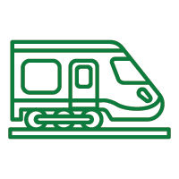 illustration of commuter train