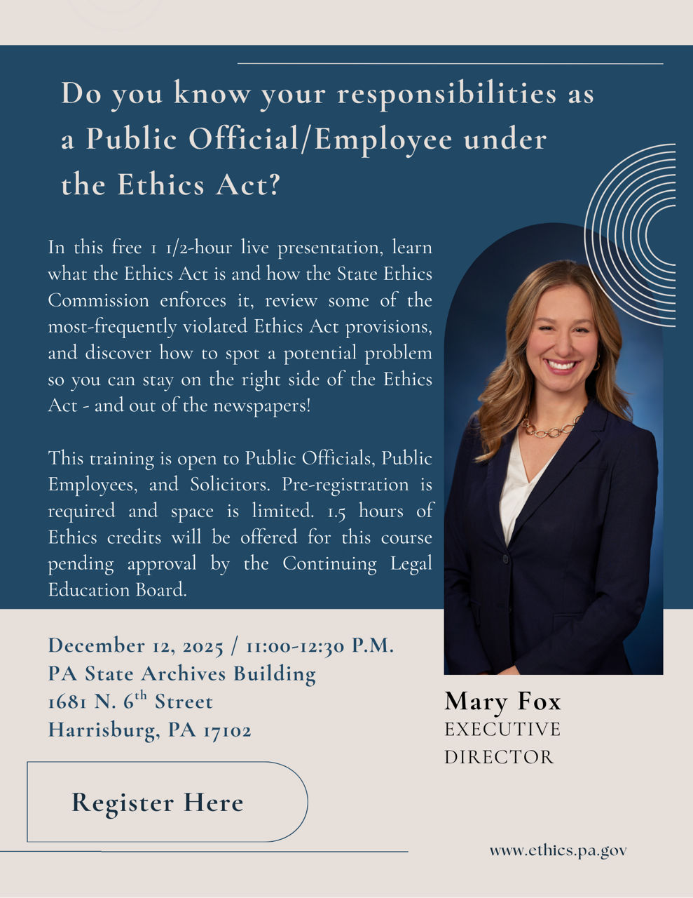 image of training flyer