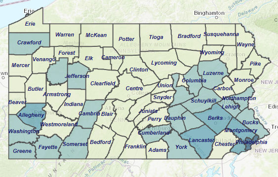 Victim Service Provider map