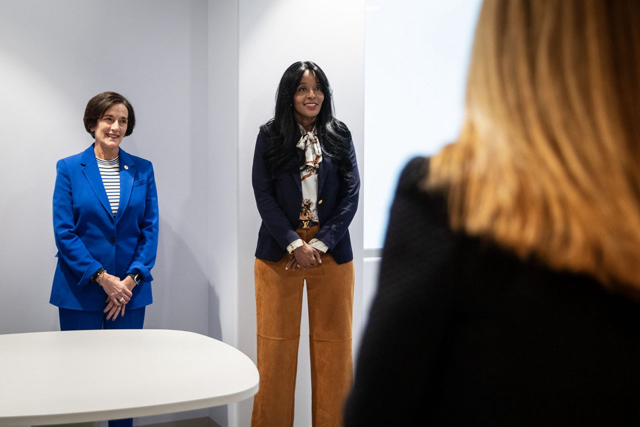 DHS Secretary Dr. Val Arkoosh and DDAP Secretary Dr. Latika Davis-Jones tour and meet with staff at Connections Emergency Behavioral Health Crisis Walk-in Center