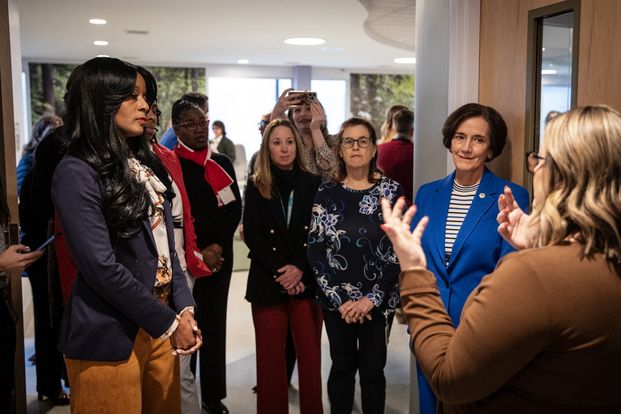 DHS Secretary Dr. Val Arkoosh and DDAP Secretary Dr. Latika Davis-Jones tour and meet with staff at Connections Emergency Behavioral Health Crisis Walk-in Center