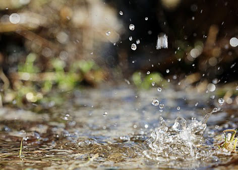 Water splashing