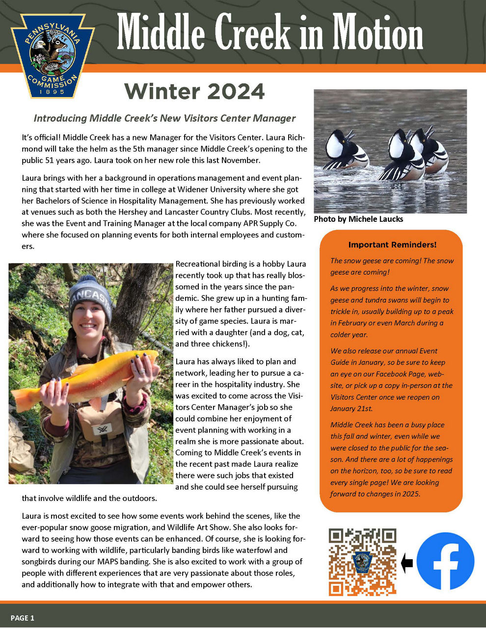 middle creek winter newsletter 2024