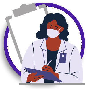Doctor with clipboard