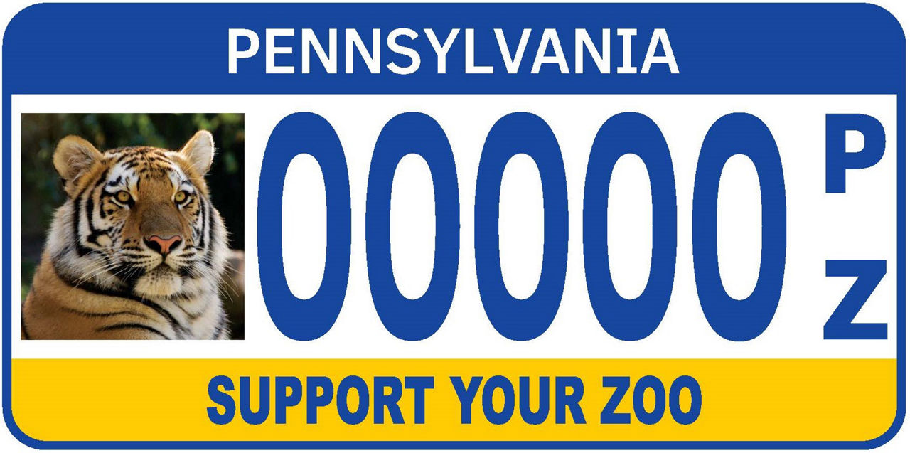support your zoo license plate