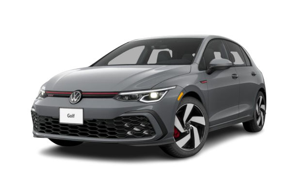 Front exterior view of the 2024 Volkswagen Golf GTI for Sale in Racine, WI
