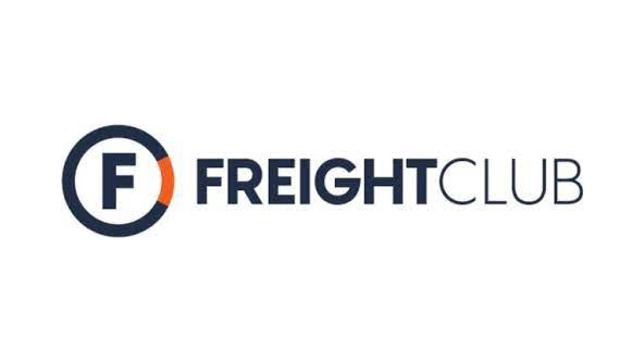 Blue and orange circle with large F in in and to the right words FREIGHTCLUB in blue text