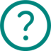 Circle with a question mark inside 