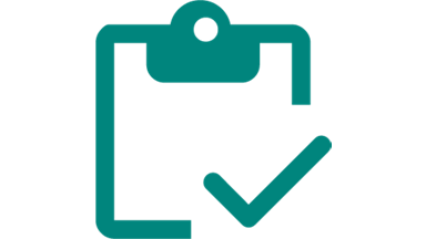 Clipboard with check mark 