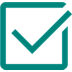 Box with a check mark