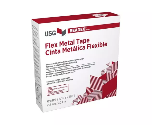 Beadex® Brand Flexible Metal Tape-On Corner Bead | USG