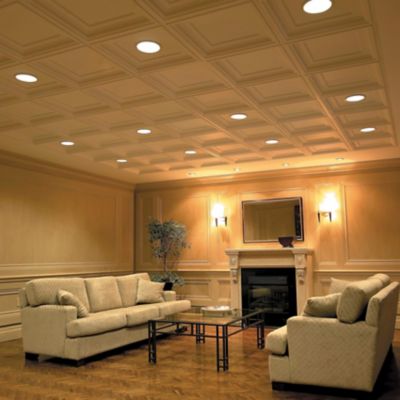 Elegance™ Coffered Sculpted Ceiling Panels | CGC