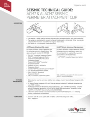 Seismic Technical Guides | USG