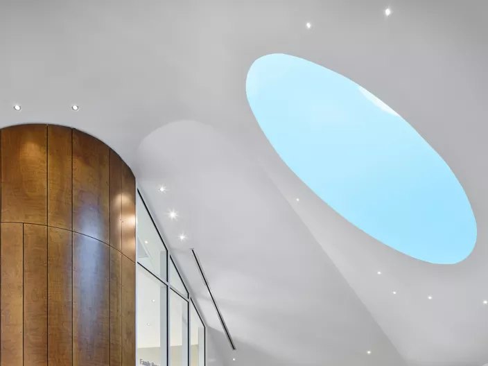 USG Drywall Suspension System - Curved Ceilings, Cincinnati Children's Hospital - College Hill in Cincinnati, Ohio, Architect: GBBN, Photo: © Ryan Kurtz Photography LLC