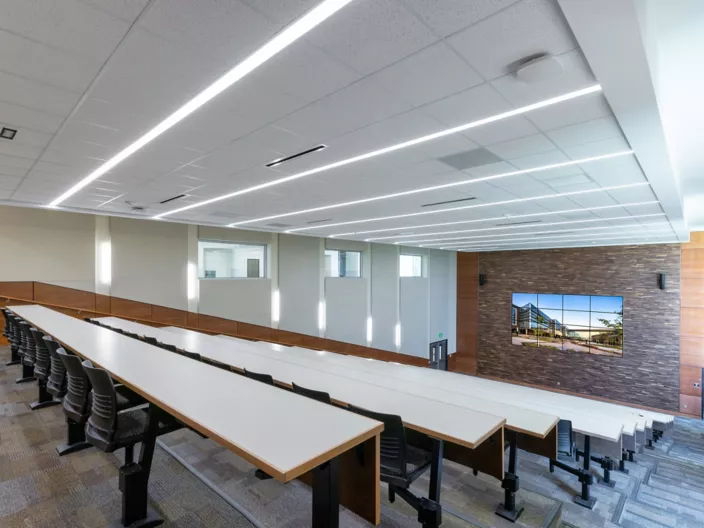 USG Radar™ Acoustical Panels, USG Donn® Brand DX®/DXL™ Acoustical, Suspension System, Architect: VLK Architects, Photo: © Chad M. Davis, AIA