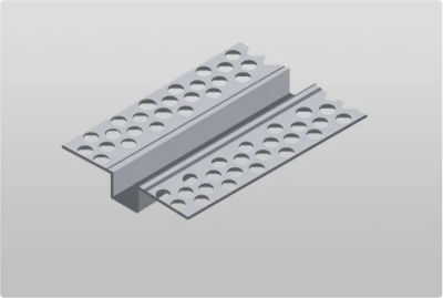 USG - Entrecalle cuadrada plástica con ranura de 1" de 3.05m