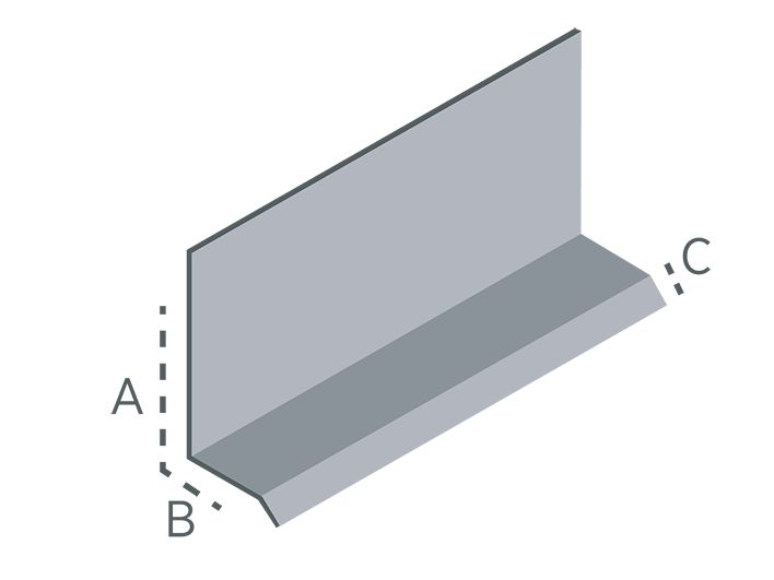 USG - Facia botaguas plástica de 3.05m - Facia botaguas plástica de 3.05m