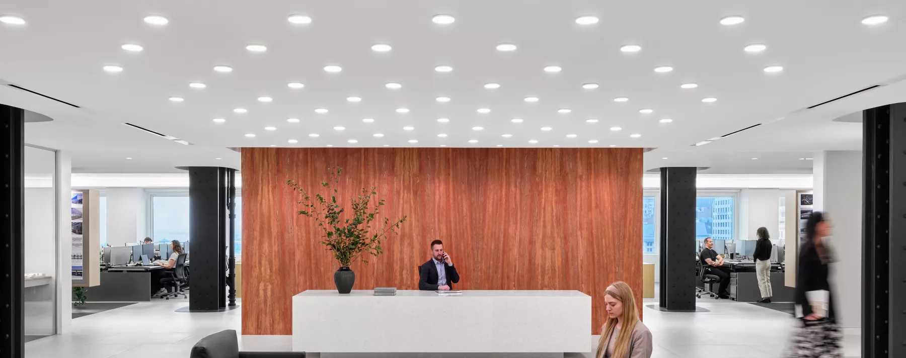 USG Ensemble® Acoustical Drywall Ceiling, HOK Office, Architect: HOK, Photo: © Garrett Rowland