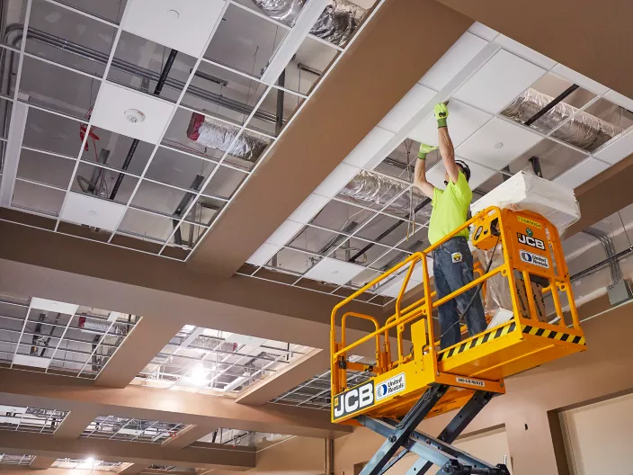 USG Acoustical Panels and Suspension System Installation
