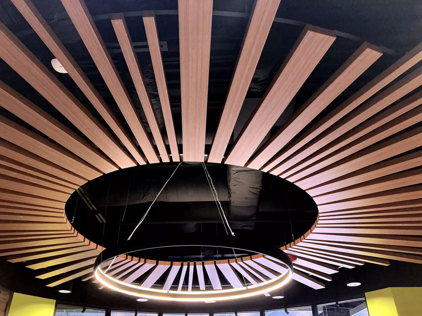 USG Ceilings Plus® Barz® Open Plenum Modular Acoustical System, Architect: Southern Adventist University, Photo: © USG Interiors LLC
