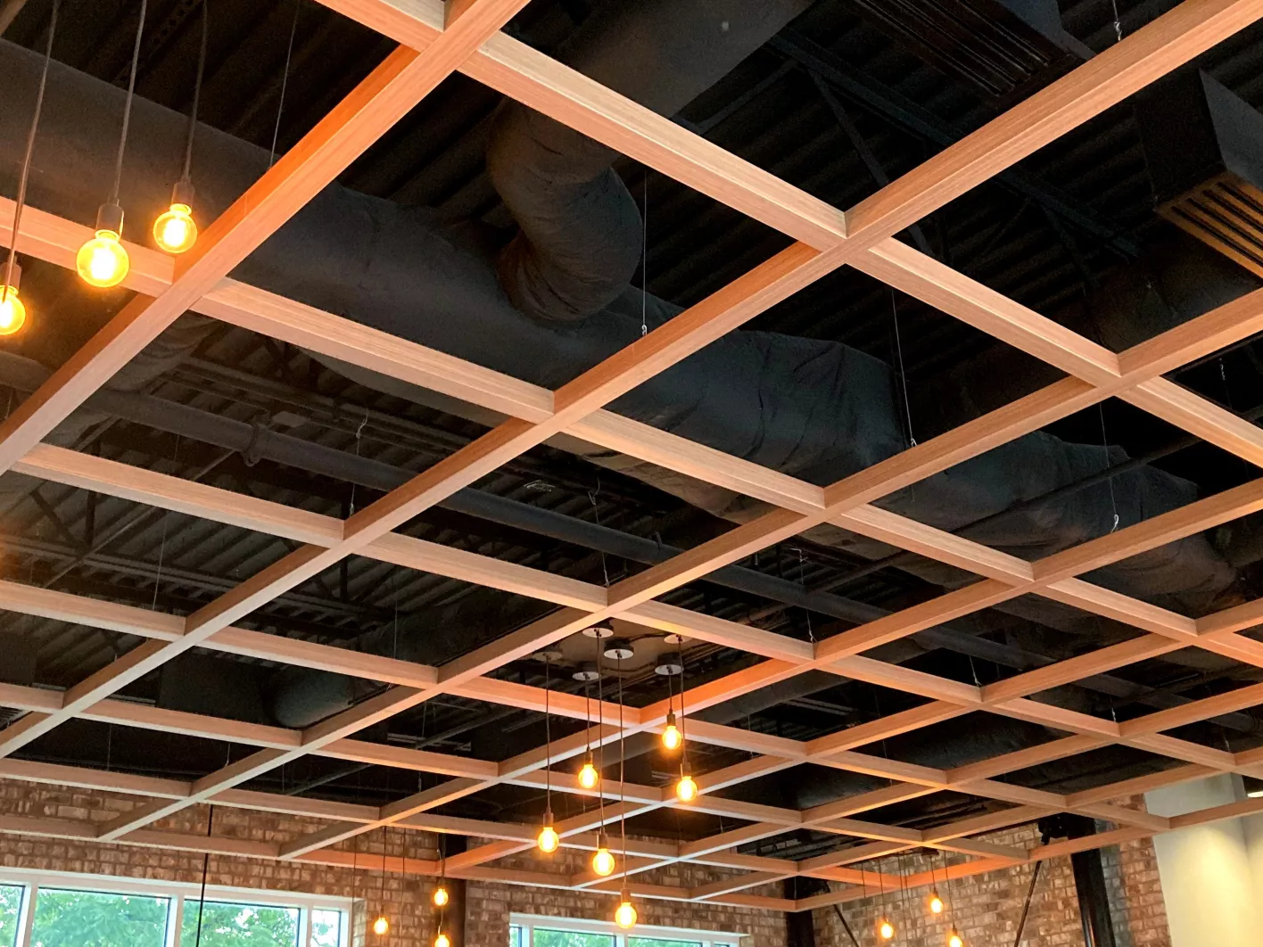 USG Ceilings Plus® Beamz™ Interconnected Linear Modular Suspended Ceiling System, Architect: Southern Adventist University, Photo: © USG Interiors LLC