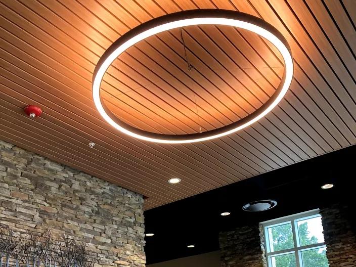 USG Ceilings Plus® Planx™ Linear Metal Ceiling System, Architect: Southern Adventist University, Photo: © USG Interiors LLC