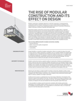 Building Modular Homes with USG | USG