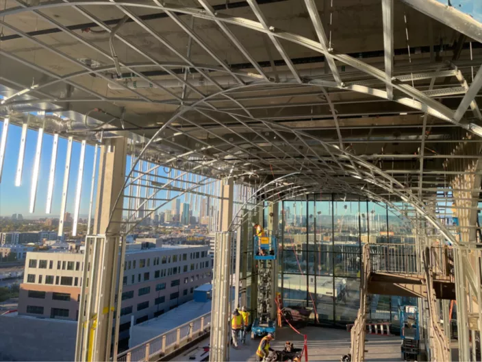 USG Drywall Suspension System Curved Ceilings, Architect: Davis Partnership Architects, Photo: © USG Interiors, LLC