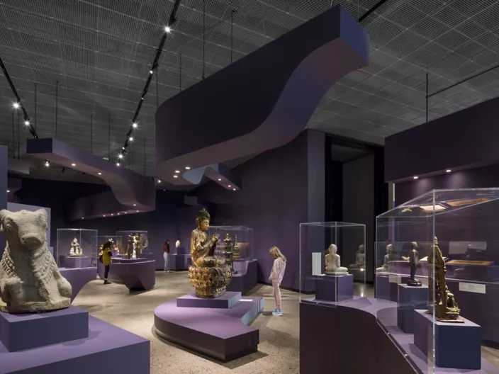USG WireWorks™ Open Cell Ceilings Panels, Architect: Morphosis, Photo: © Mauricio Rojas