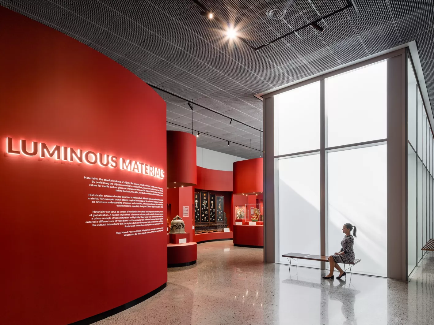 USG WireWorks™ Open Cell Ceilings Panels, Architect: Morphosis, Photo: © Mauricio Rojas